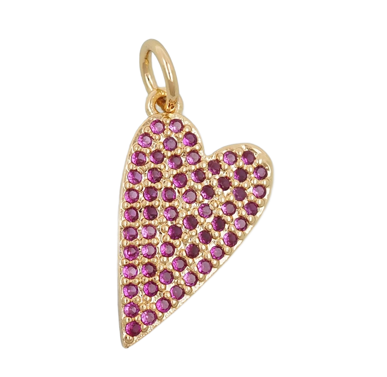 Pink Diamond Heart - Medium