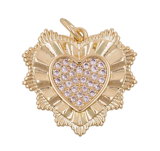 Dainty Diamond Heart - Small